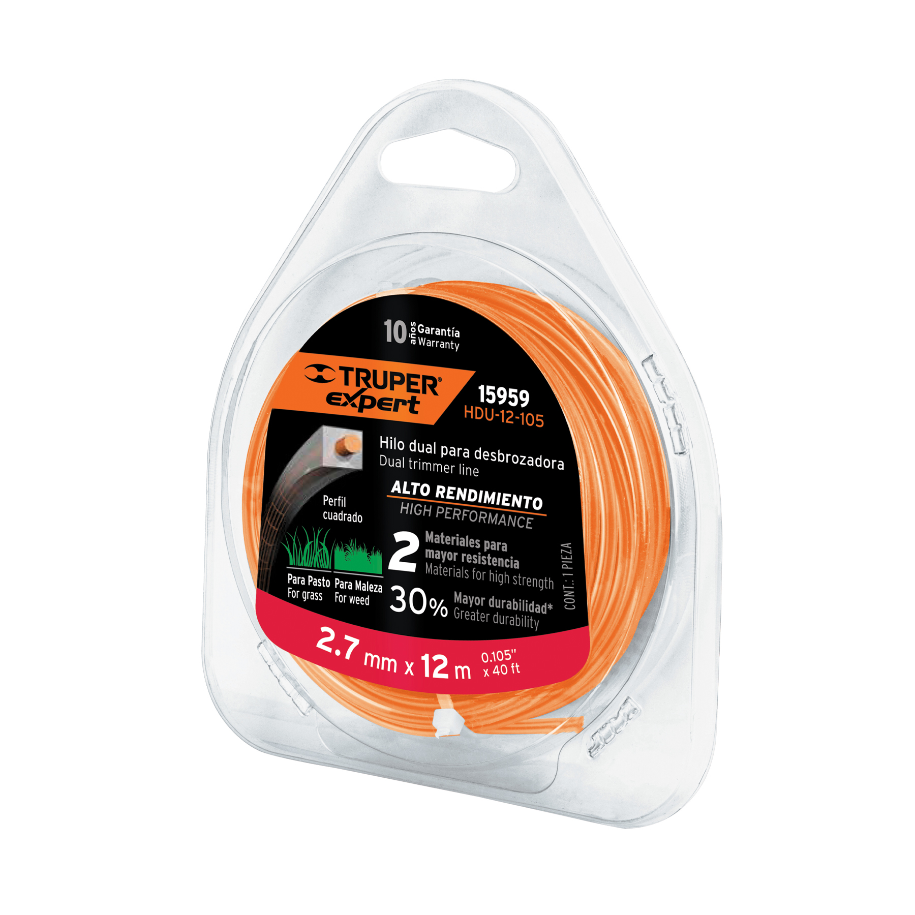 Hilo dual para desbrozadora Truper Expert  15959