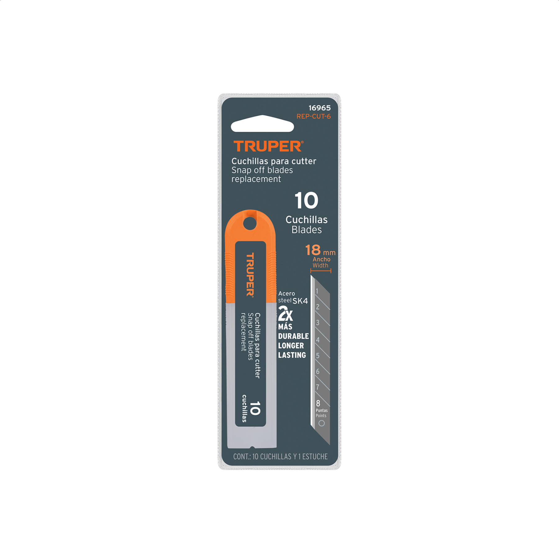 Cuchillas para Cutter Truper 18mm  16965