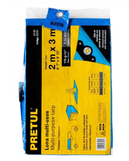 Lona Multiusos Pretul 2x3 m  23731