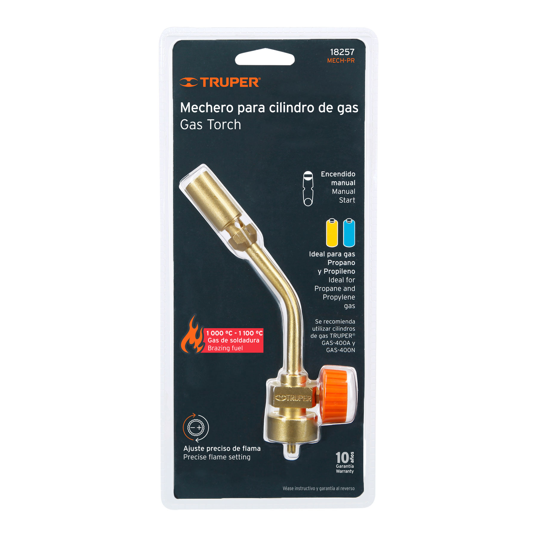 Mechero para cilindro de gas Truper 18257