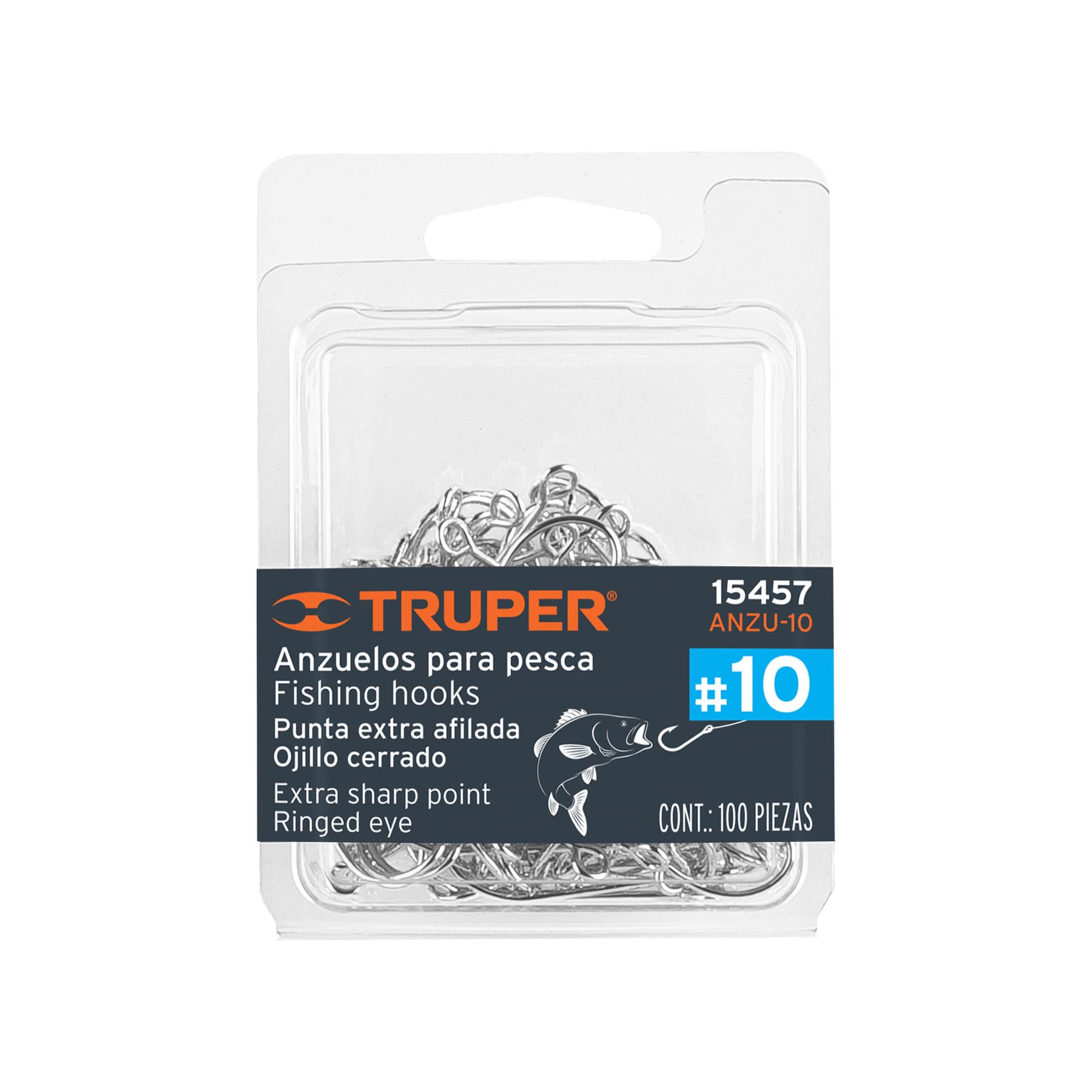 Anzuelos para pesca #10 Truper 15457