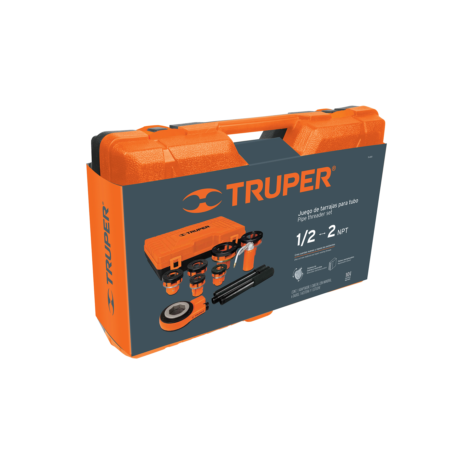 Juego de terrajas para tubo Truper 13071