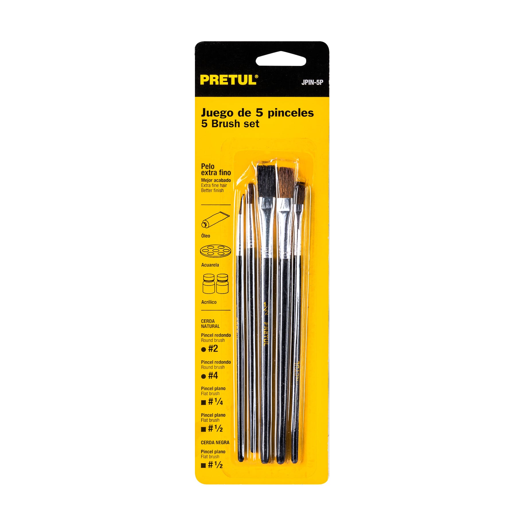 Set de 5 pinceles Pretul  24740