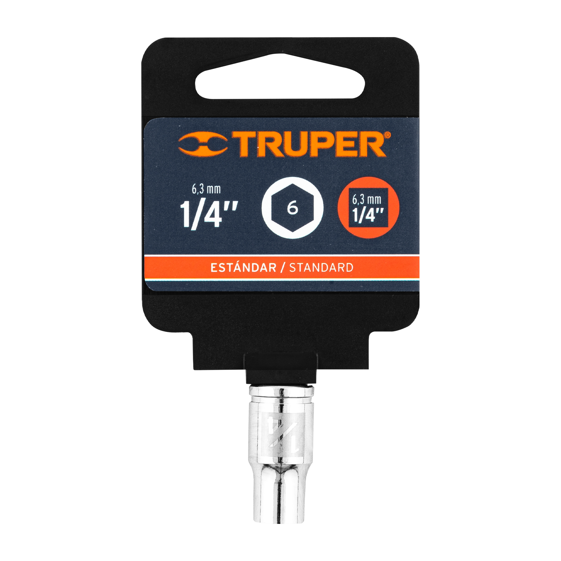 Dado Estándar Truper 1/4'' 6mm  13156