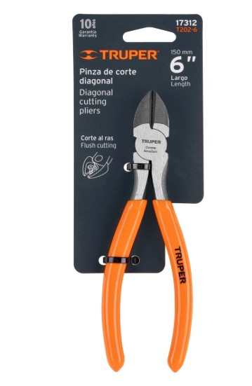 Pinza de corte diagonal Truper 6'' 17312