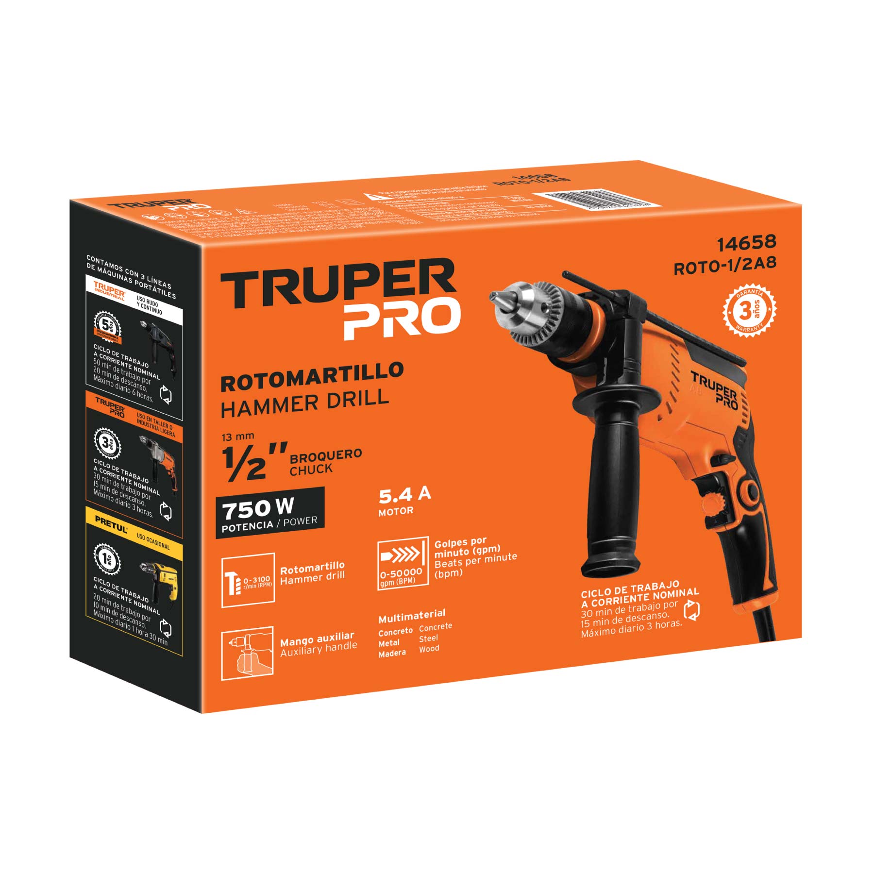 Rotomartillo Truper Pro 14658
