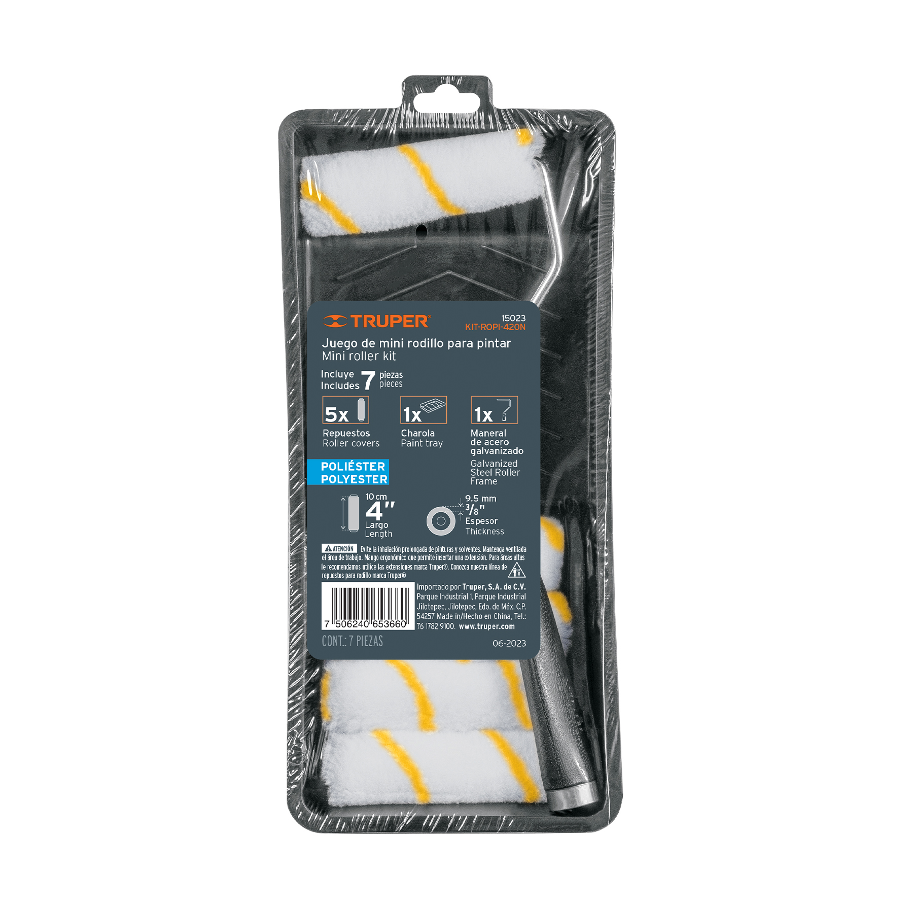 Juego de mini rodillo para pintar 15023