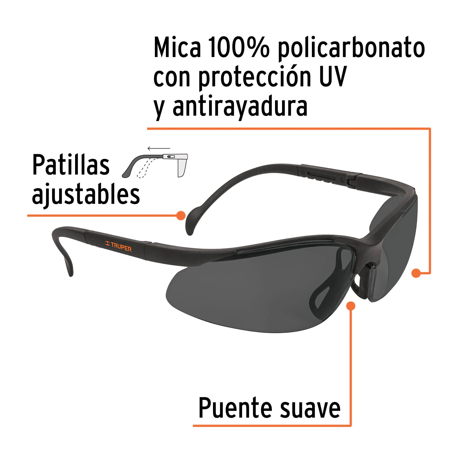 Lentes de seguridad Truper 14302