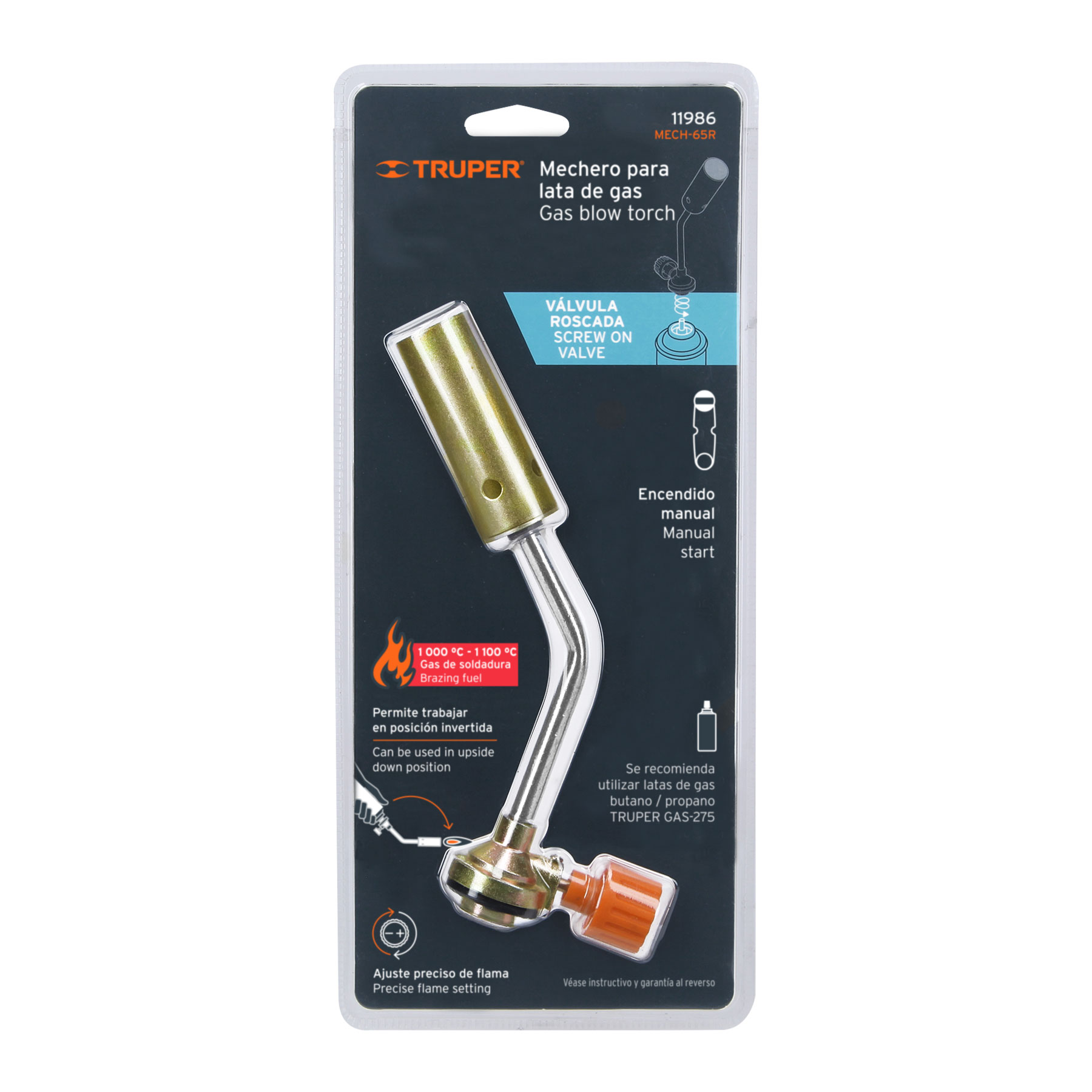 Mechero para lata de gas Truper 11986