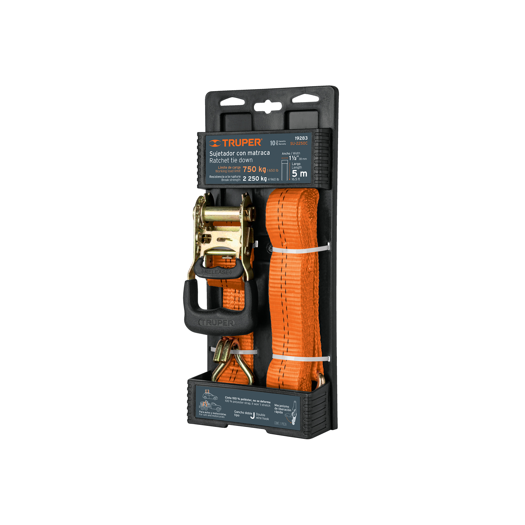 Sargento con matraca Truper 5m 19283