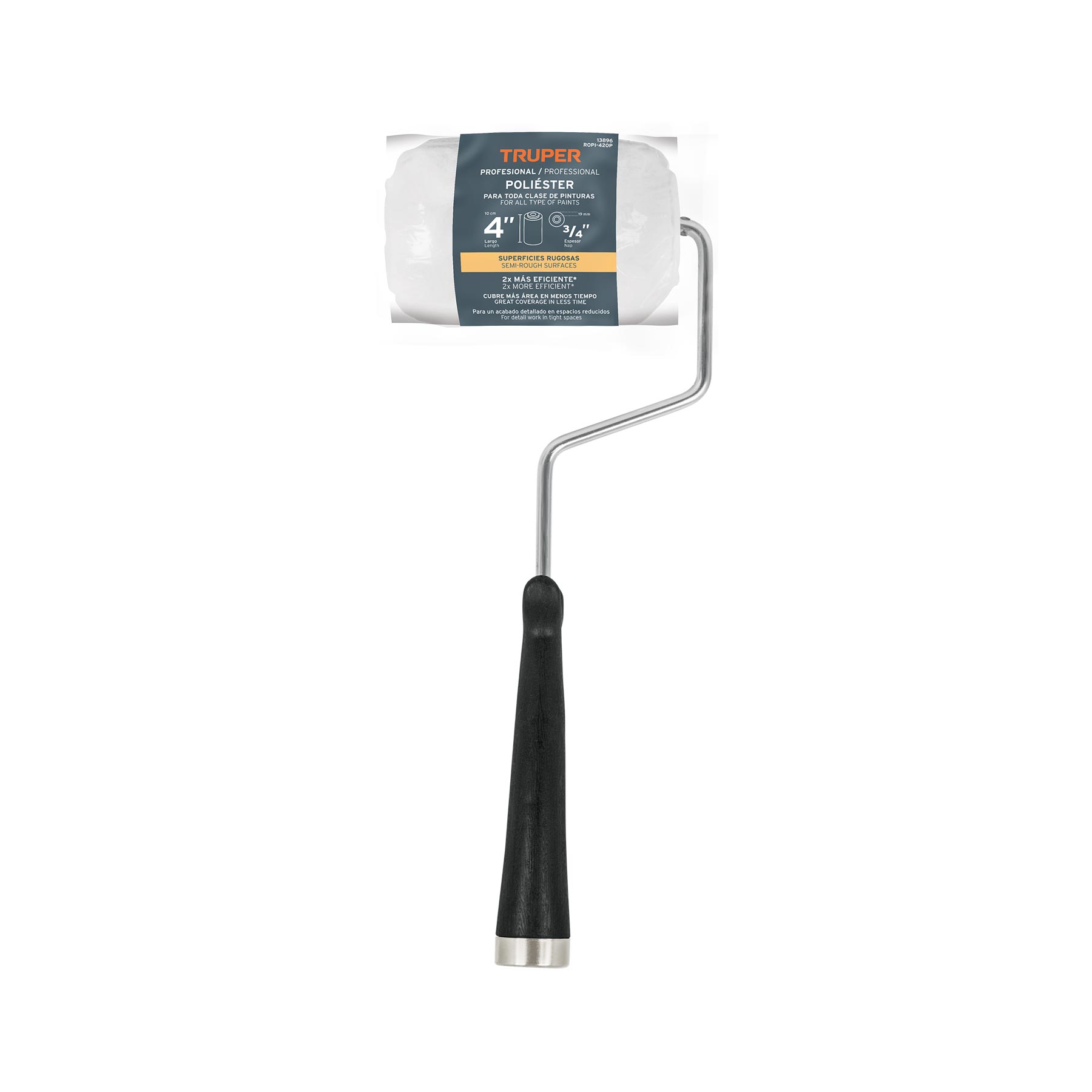 Rodillo de Pintura 4" Truper 13896