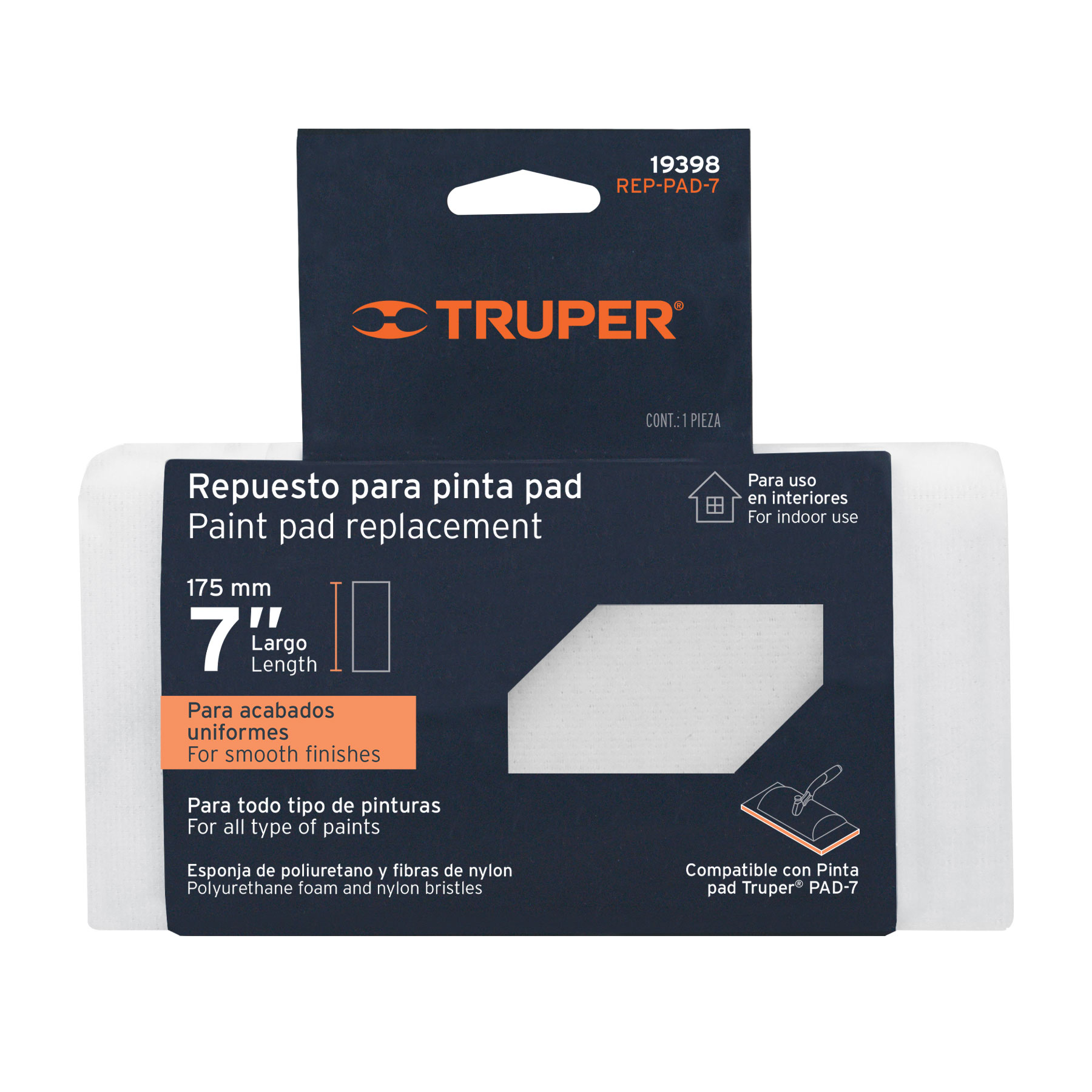 Repuesto para Pinta Pad 7" Truper 19398