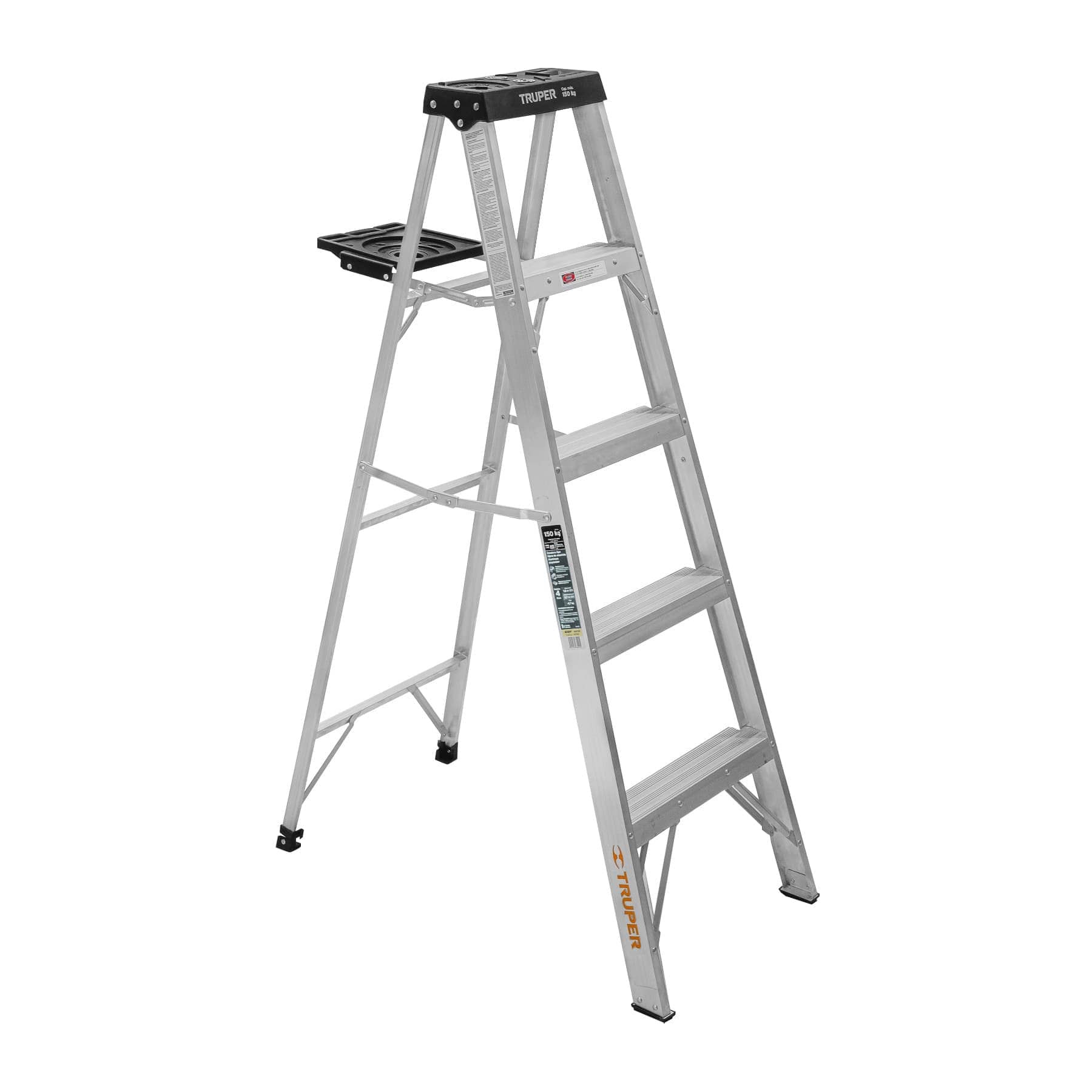 Escalera de aluminio de 4 peldaños  16742