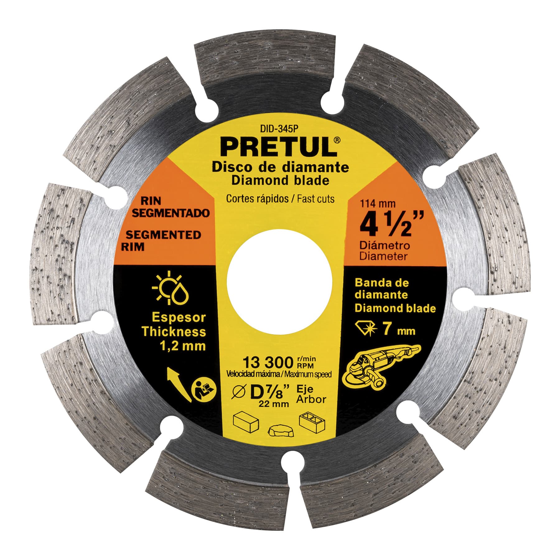 Disco de diamante Pretul 4 1/2"  27032