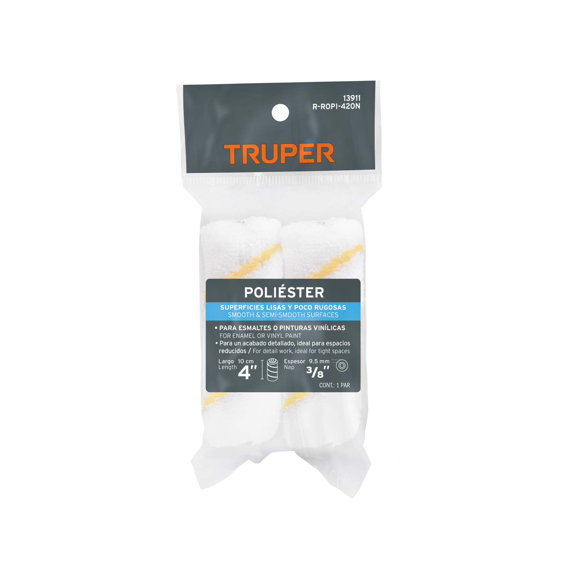 Rodillos de Poliéster Truper 13911