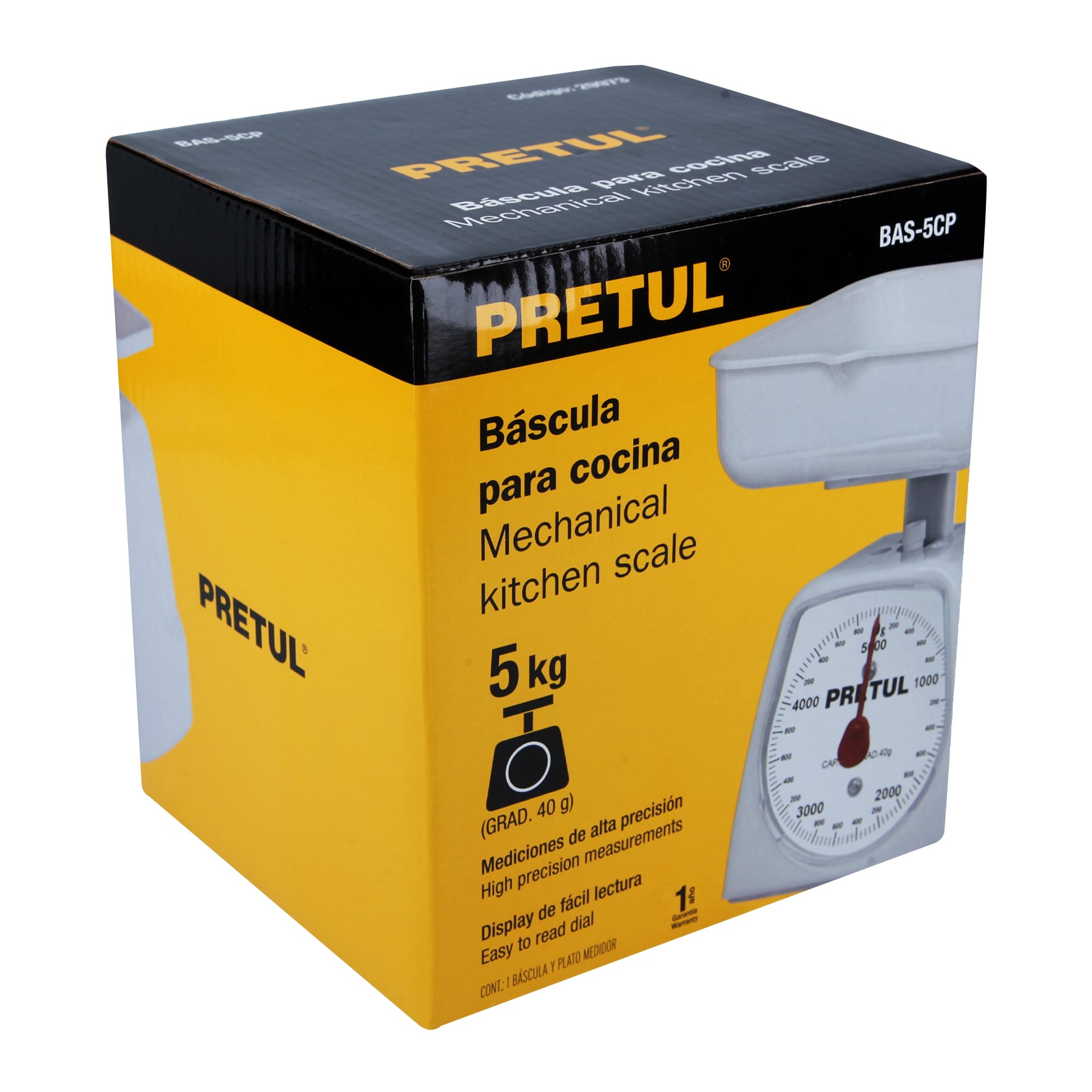 Báscula para cocina mecánica PRETUL 29973