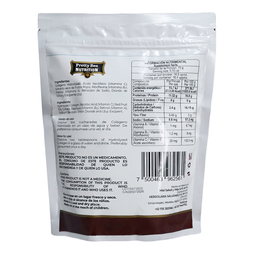 Colágeno Hidrolizado Sabor Frutos Rojos