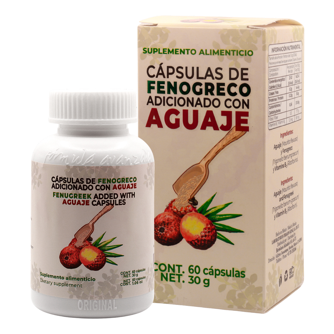 Cápsulas de Fenogreco y Aguaje