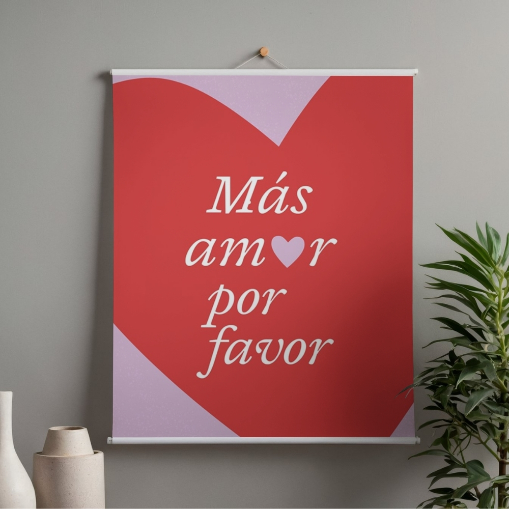Print "Más amor por favor"