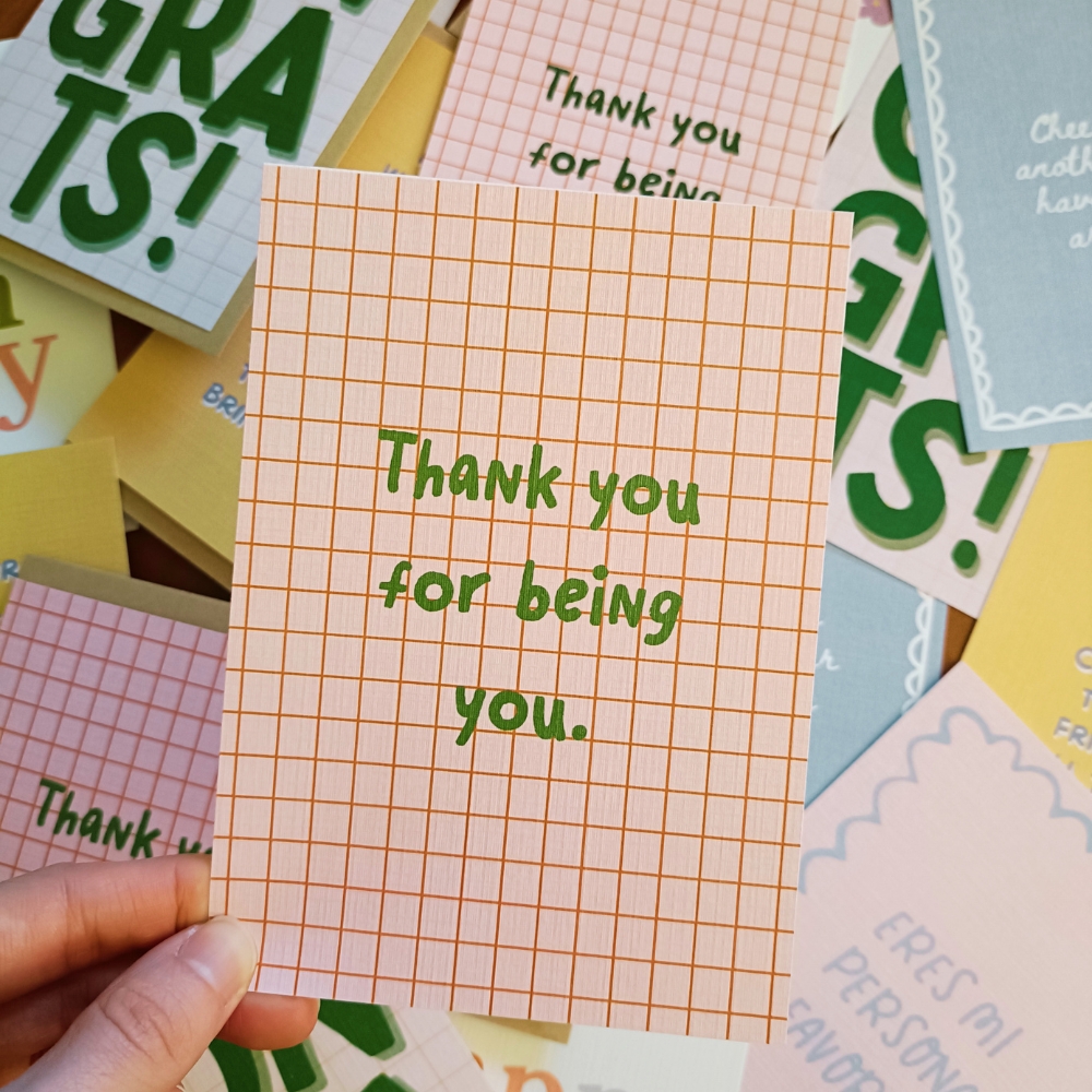 Greeting Card "Thank you for being you"