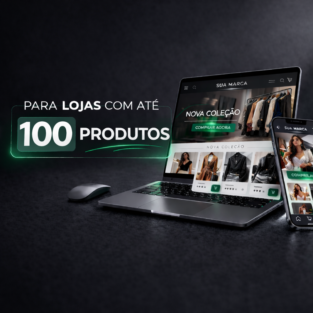 E-commerce para lojas com até 100 produtos