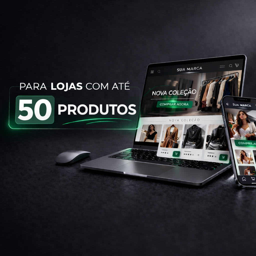 E-commerce para lojas com até 50 produtos