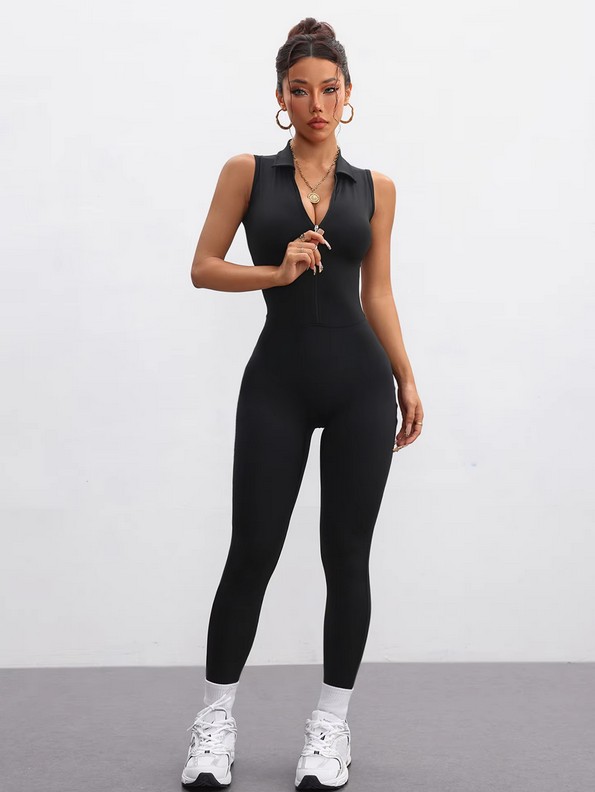 Hollow Mesh One Piece Body Suit Black 