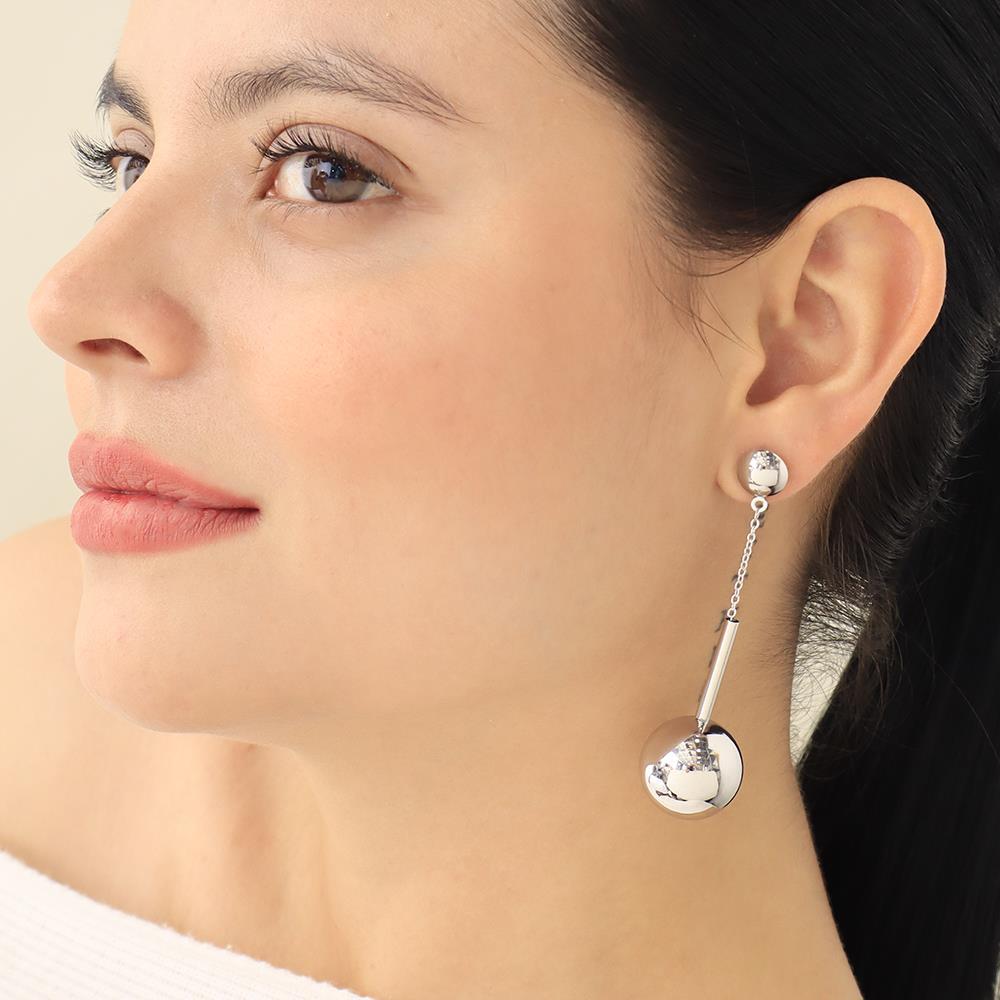 Arete colgante de Rodio