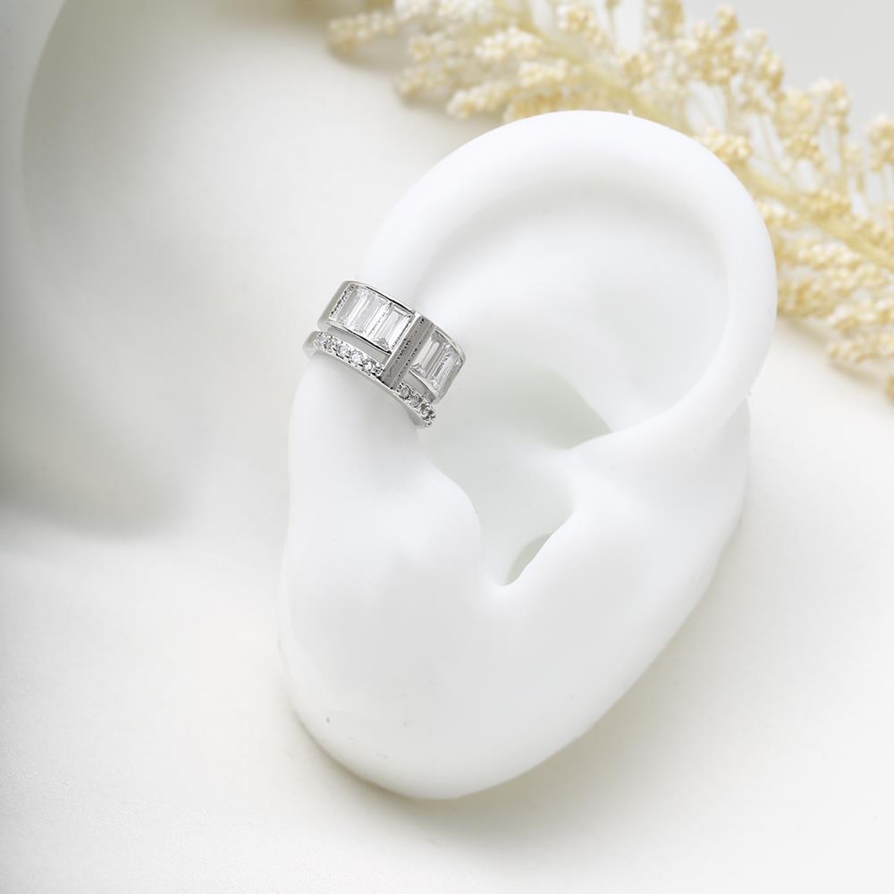 Ear Cuff de Plata con Zirconia