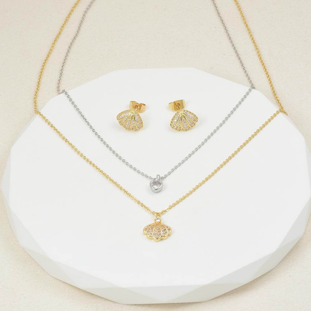 Set de joyería de conchas