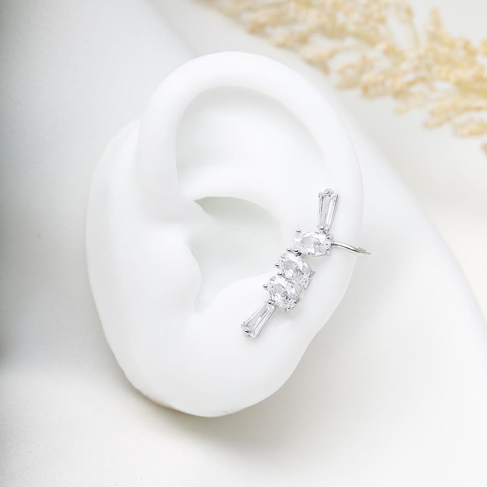 Arete de Rodio plateado