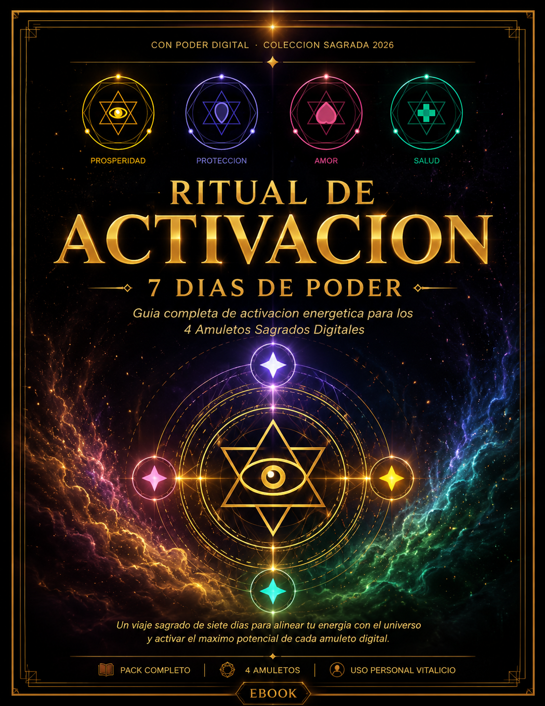 Ritual de Activación de 7 Días — Guía Sagrada de los 4 Amuletos