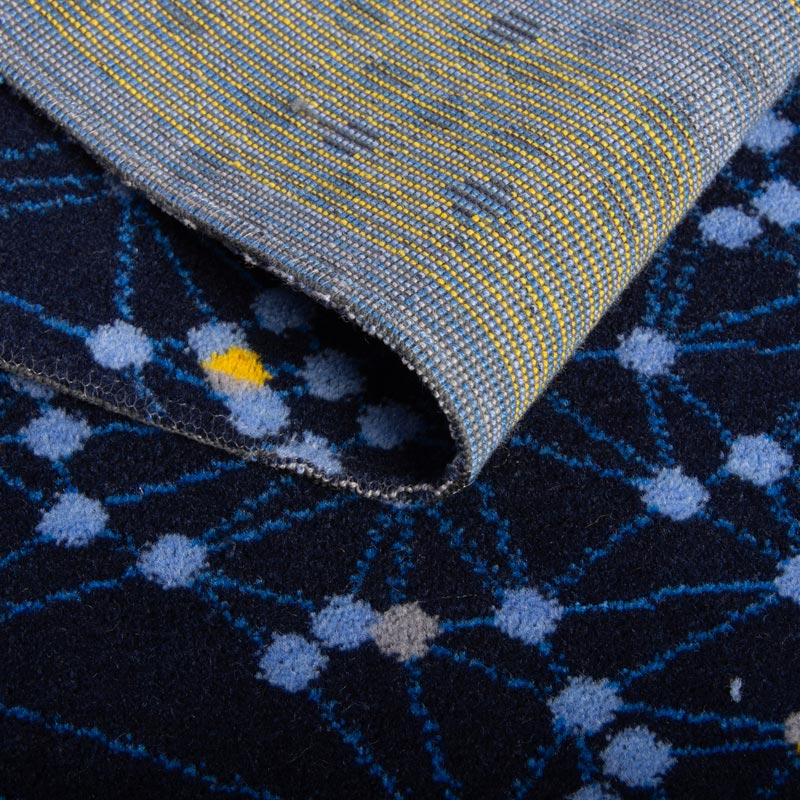 Flame Resistant Wool-Blend Fabric for Trains and Airplanes
