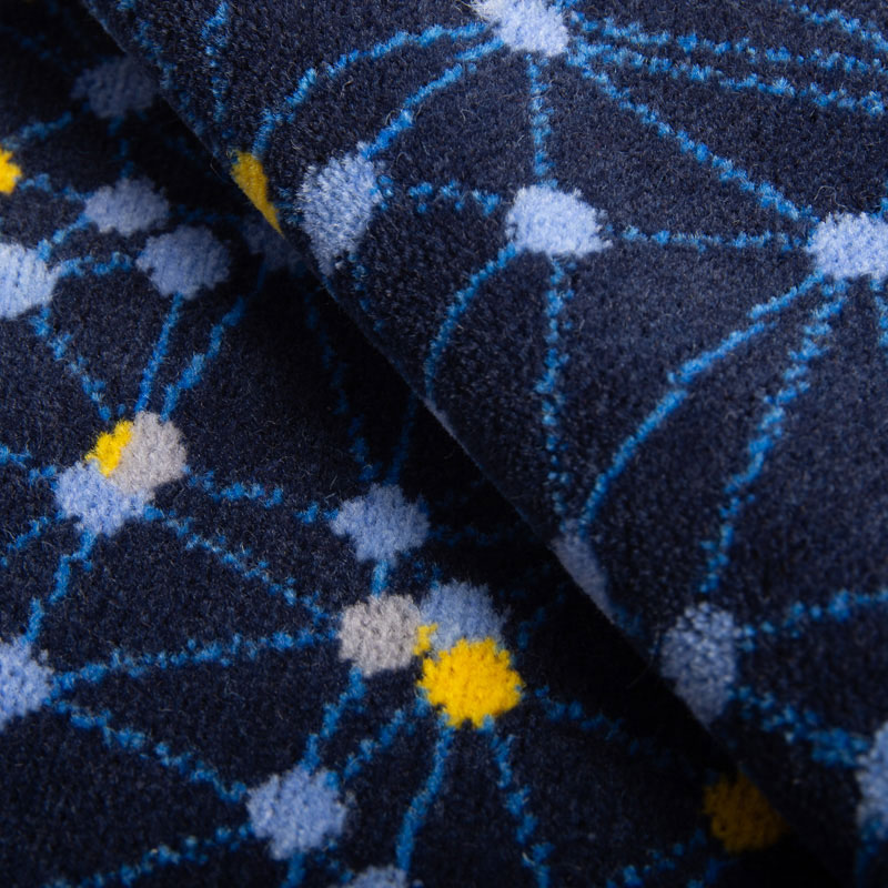 Flame Resistant Wool-Blend Fabric for Trains and Airplanes