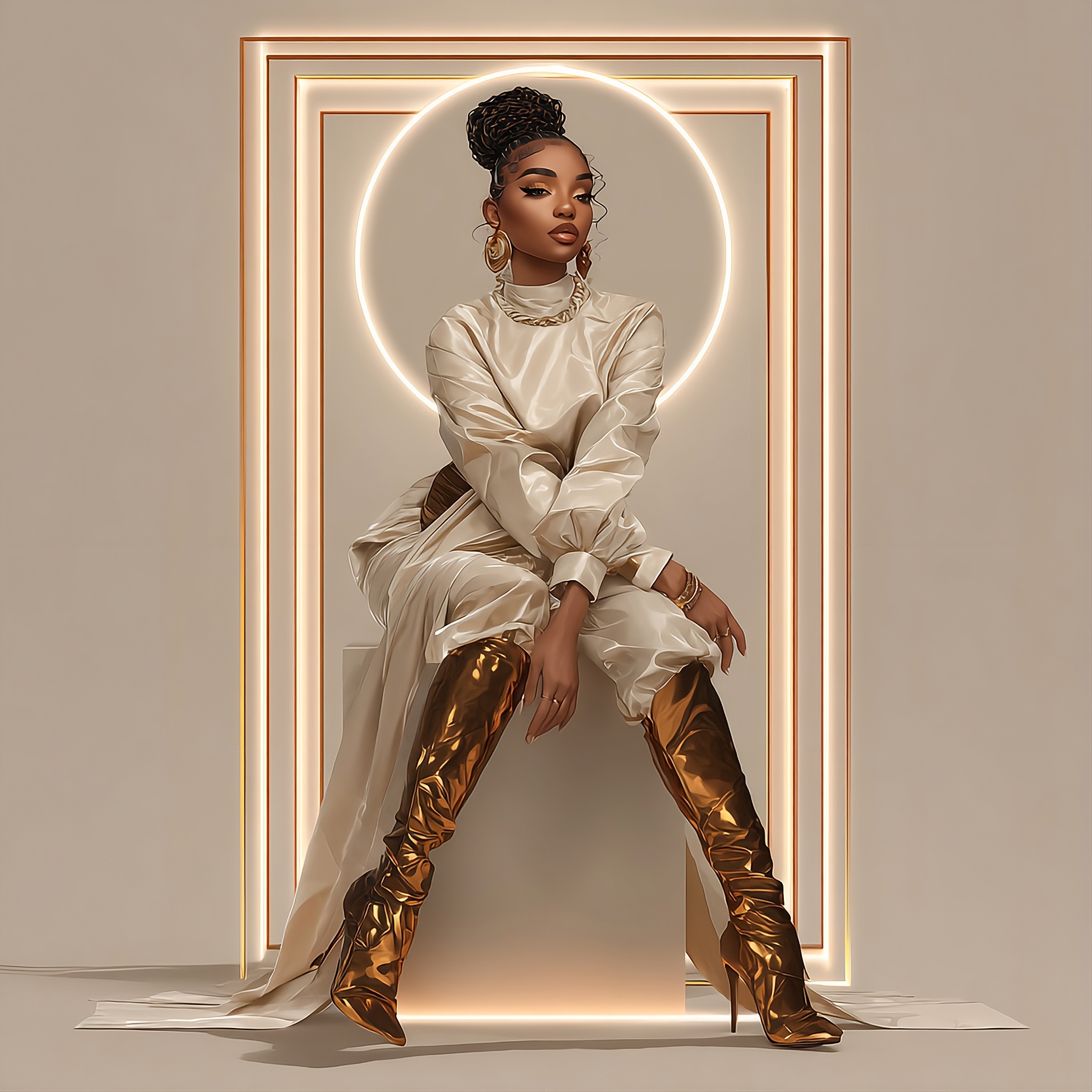 Elegant Fashion Digital Artwork