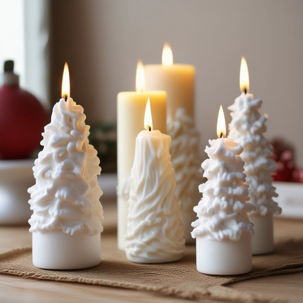 Christmas Tree Shaped Candles