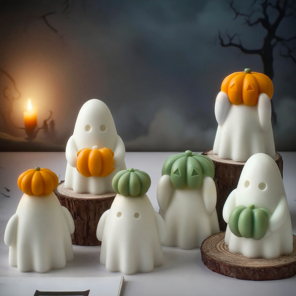 Halloween Ghost Candle Set