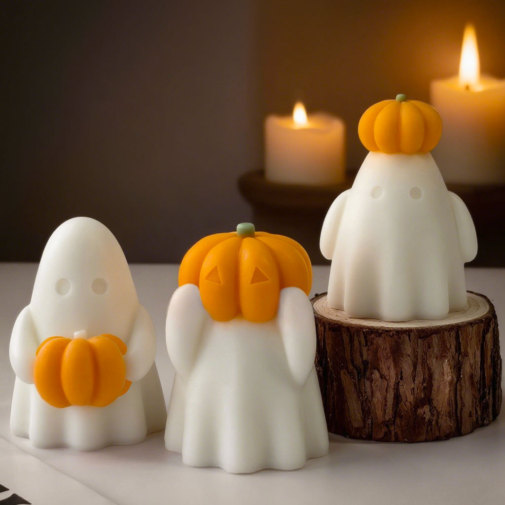 Halloween Ghost Candle Set