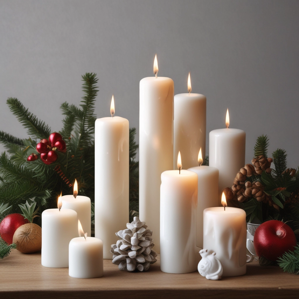 Festive Pine Candle Set