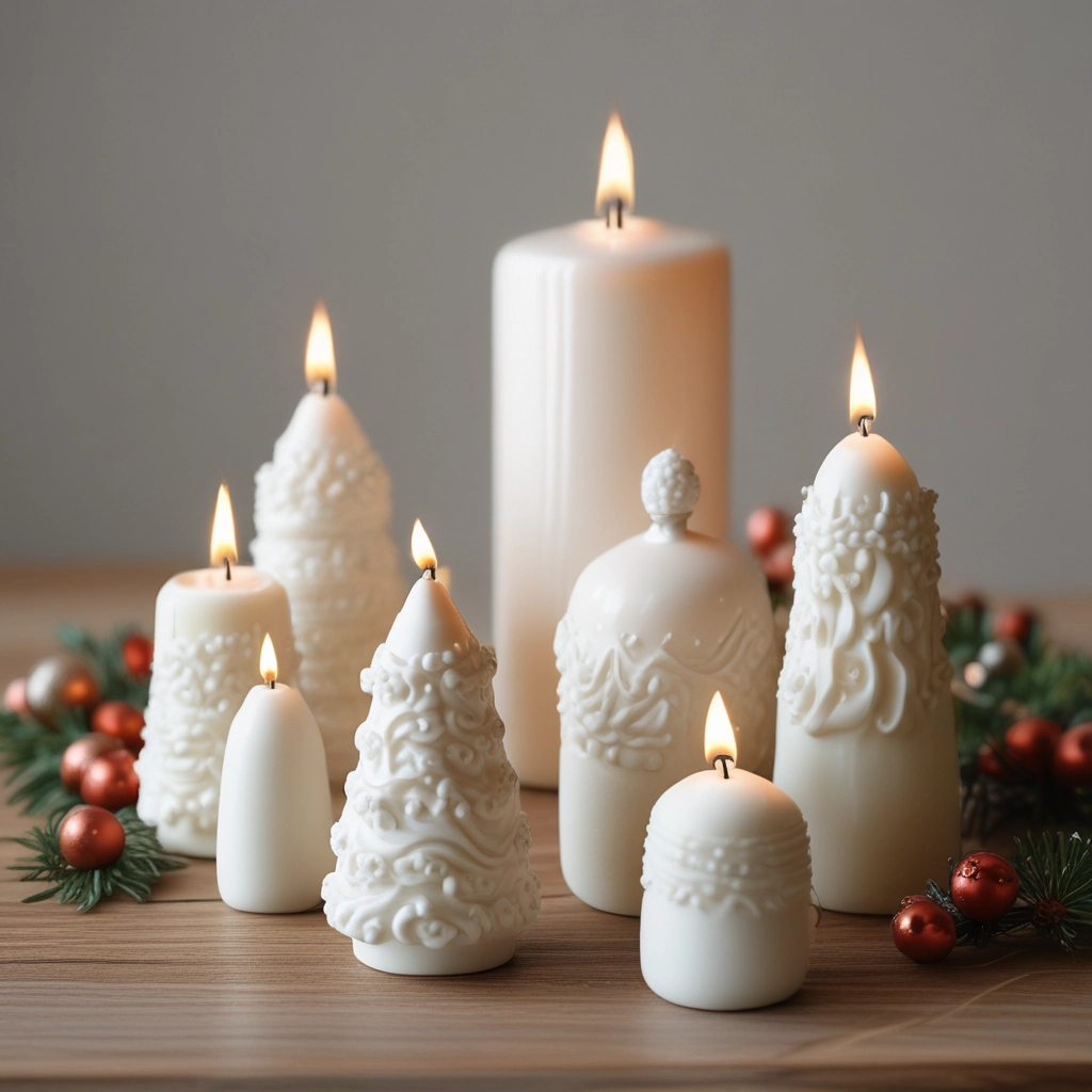 Christmas Tree Shaped Candles