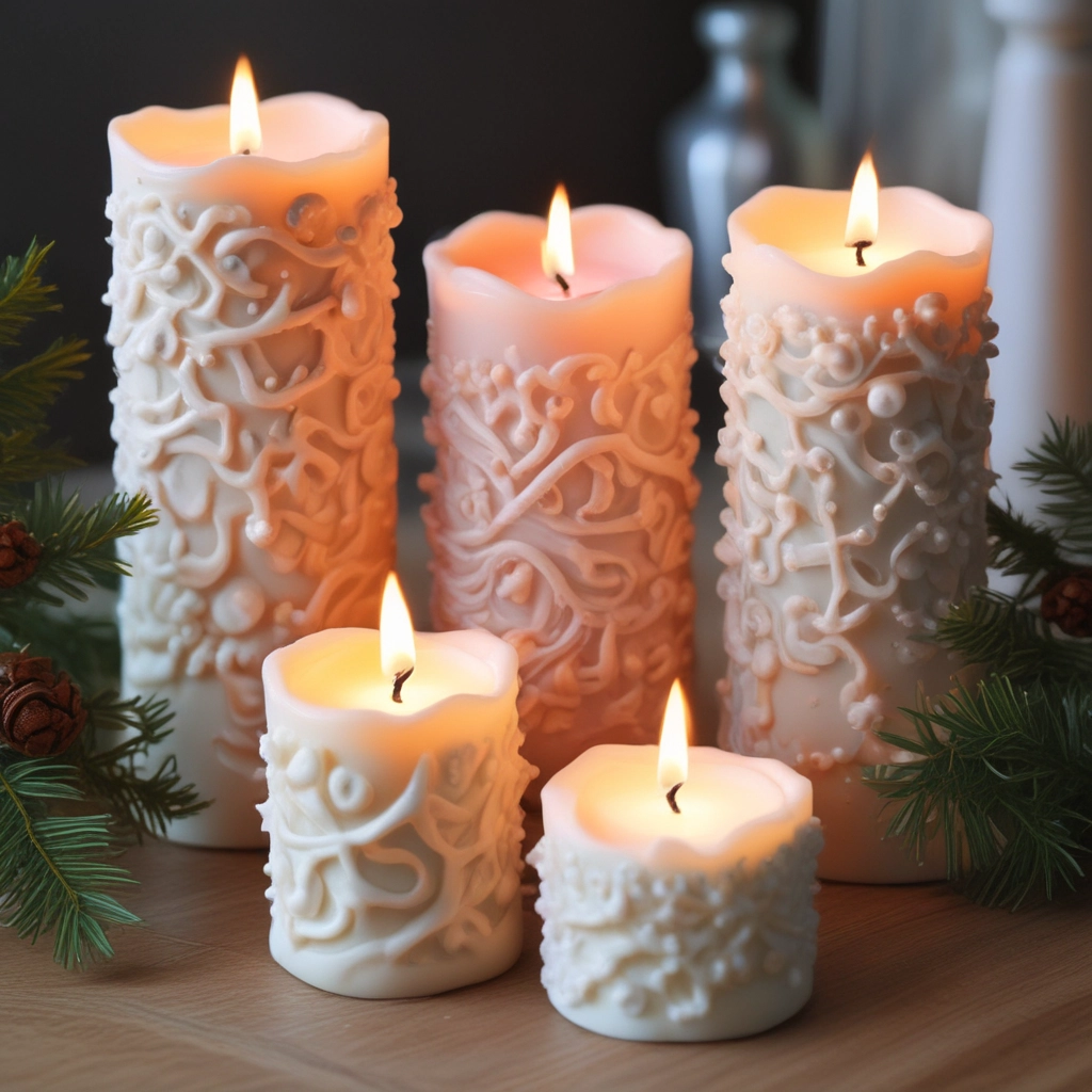 Festive Pine Candle Set