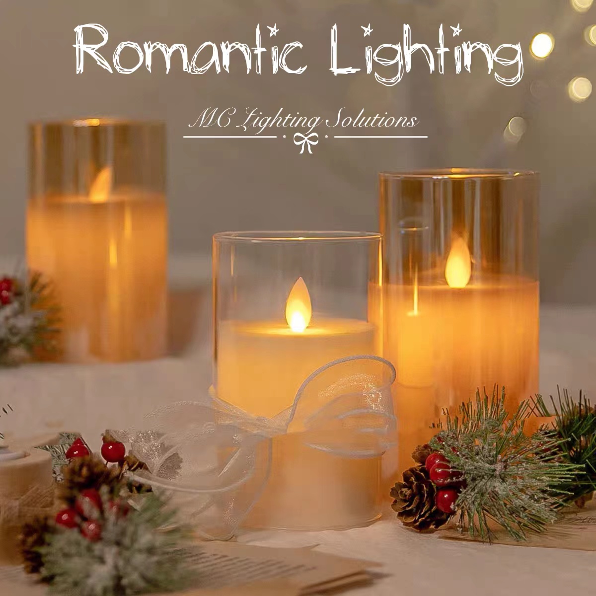 Romantic LED Candle Set
