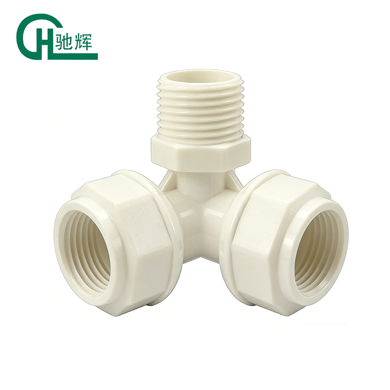 POM Male Thread Pipe Tee Connector