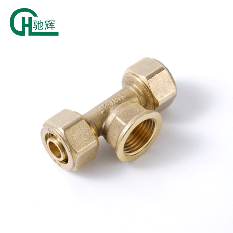Brass Compression Tee Fitting