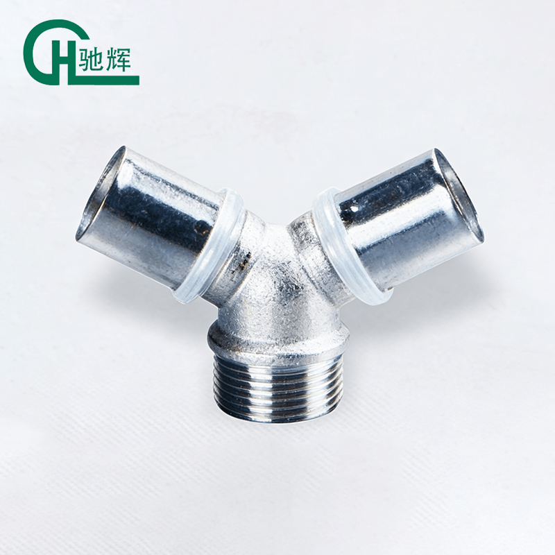 Press-Fit Type Y Male Thread Tee Fitting
