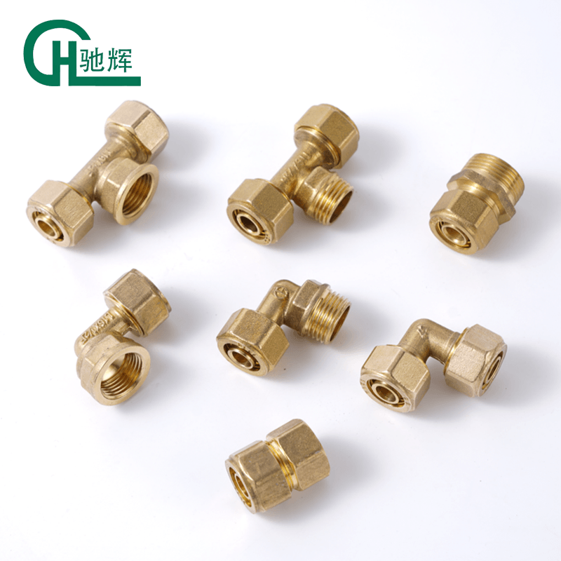 Brass Compression Tee Fitting