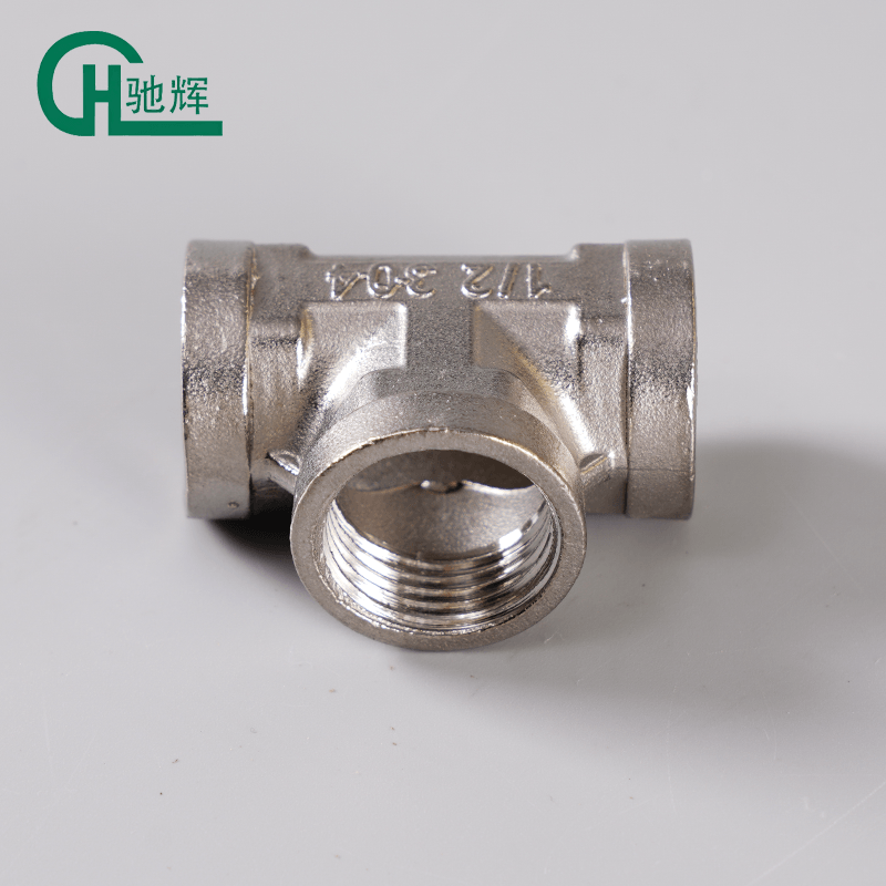 Stainless Steel Female Thread Tee Connector Pipe Fittings