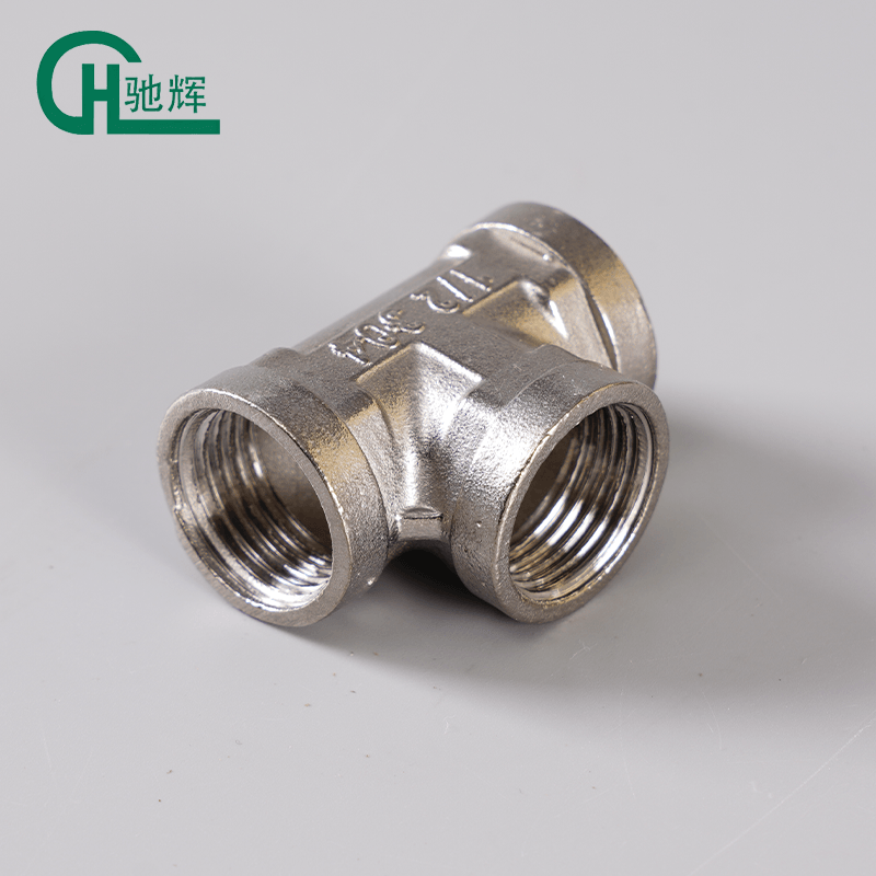 Stainless Steel Female Thread Tee Connector Pipe Fittings