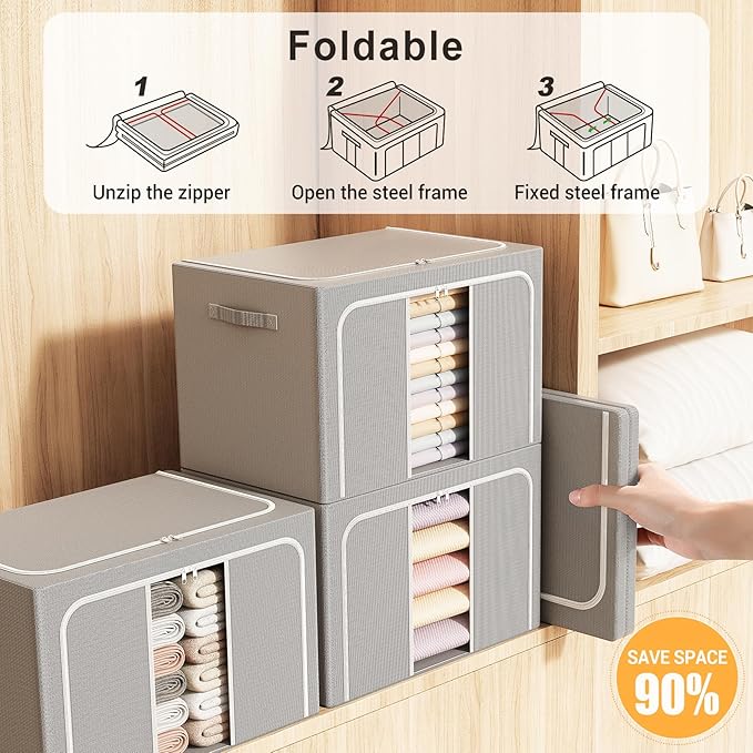 Wardrobe storage boxes