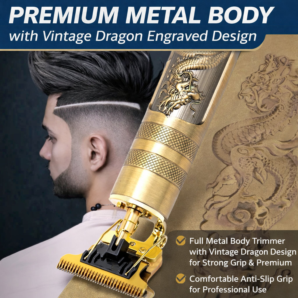 Premium Metal Body Design – Durable, stylish and comfortable grip for long-lasting professional use.